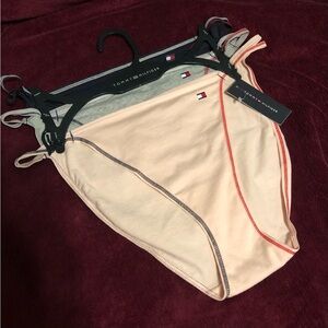 Tommy Hilfiger Women's Panty Trio in Peach, Gray, and Black
